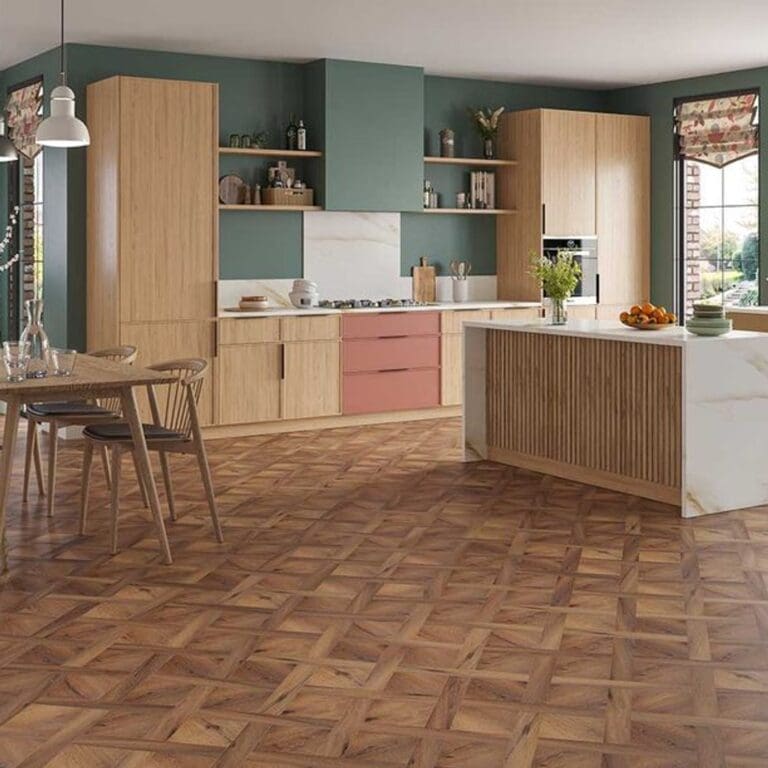 Ambleside Smoked Oak Basketweave flooring