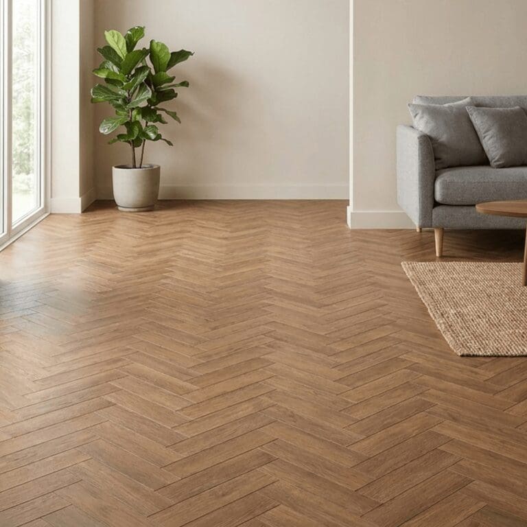 Appletreewick Chestnut Herringbone flooring