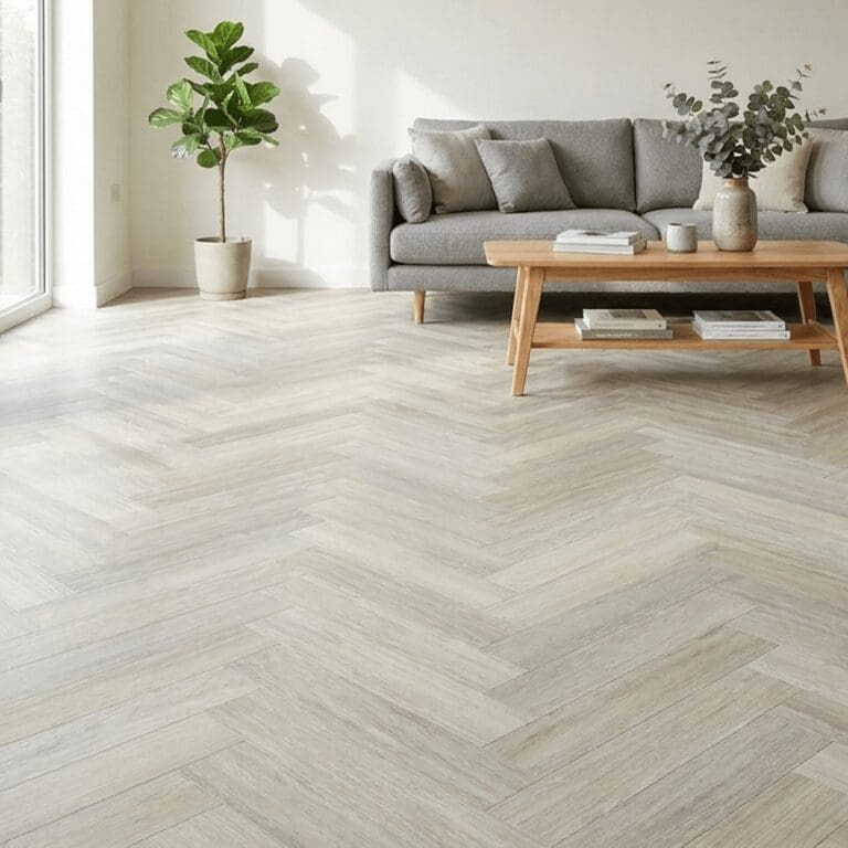 Askrigg Birch Herringbone flooring