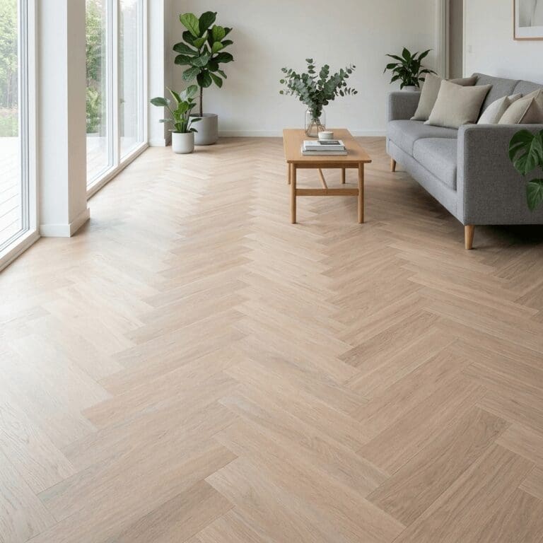 Blenheim Oak Herringbone flooring