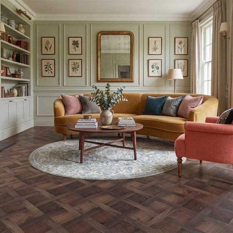 Buttermere Oak Basketweave flooring