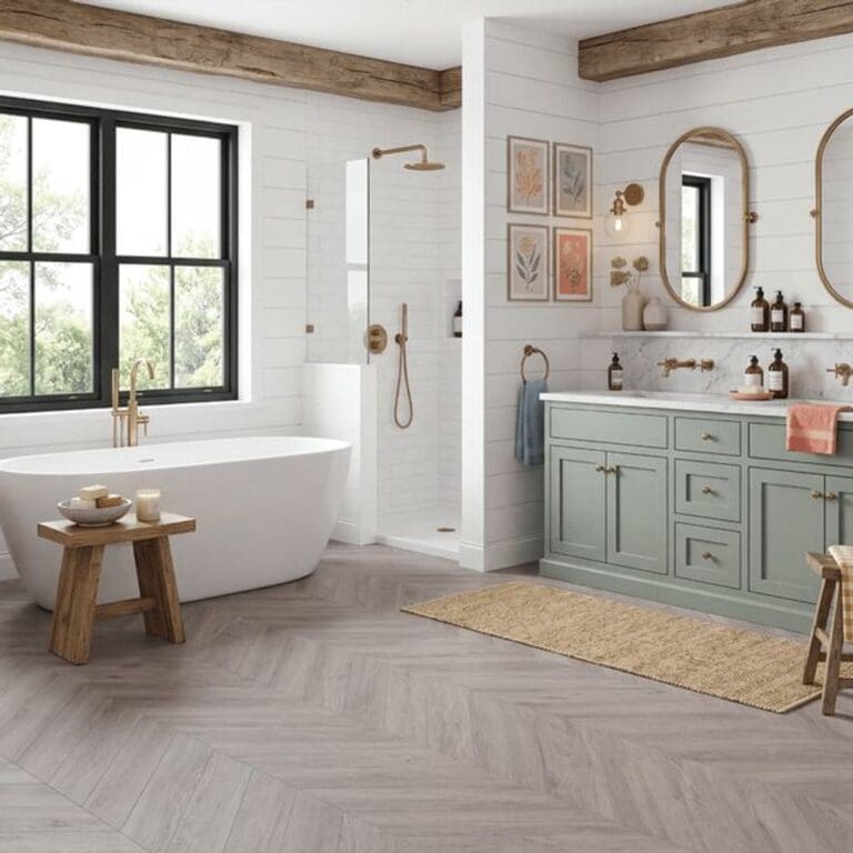 Cartmel Weathered Oak Chevron flooring