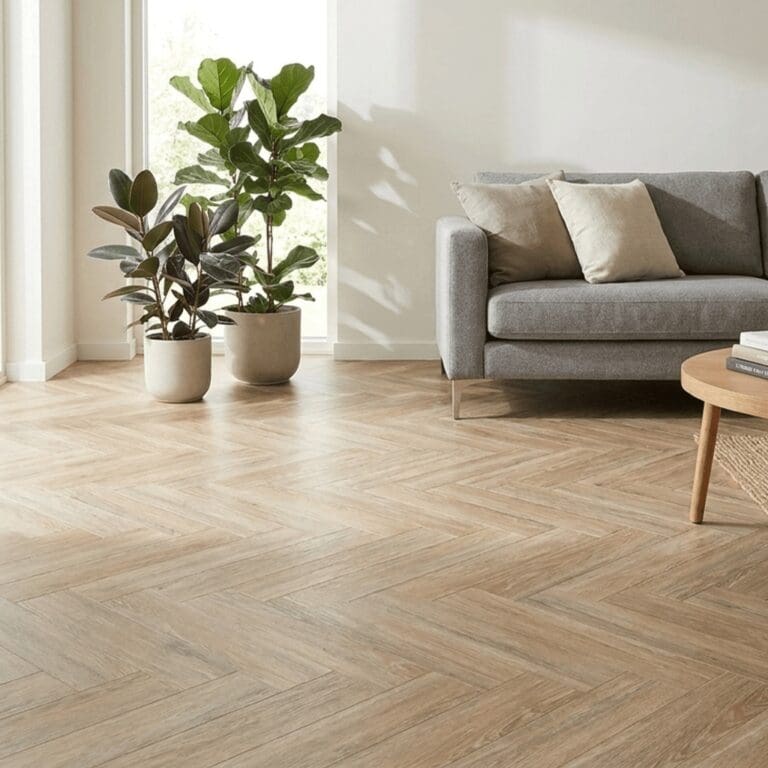 Dent Oak Herringbone flooring