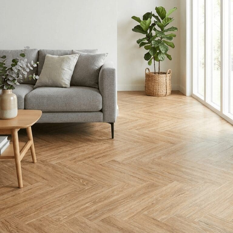 Gayle Oak Herringbone Click SPC flooring
