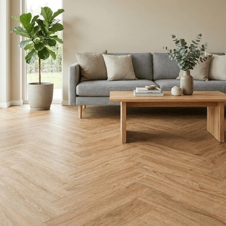 Gayle Oak Herringbone flooring