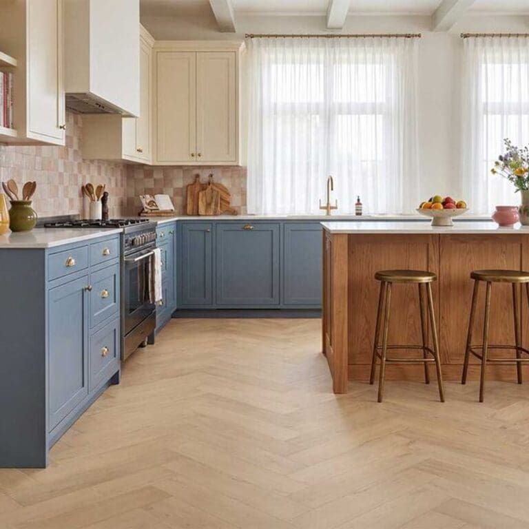 Glenridding Larch Herringbone flooring