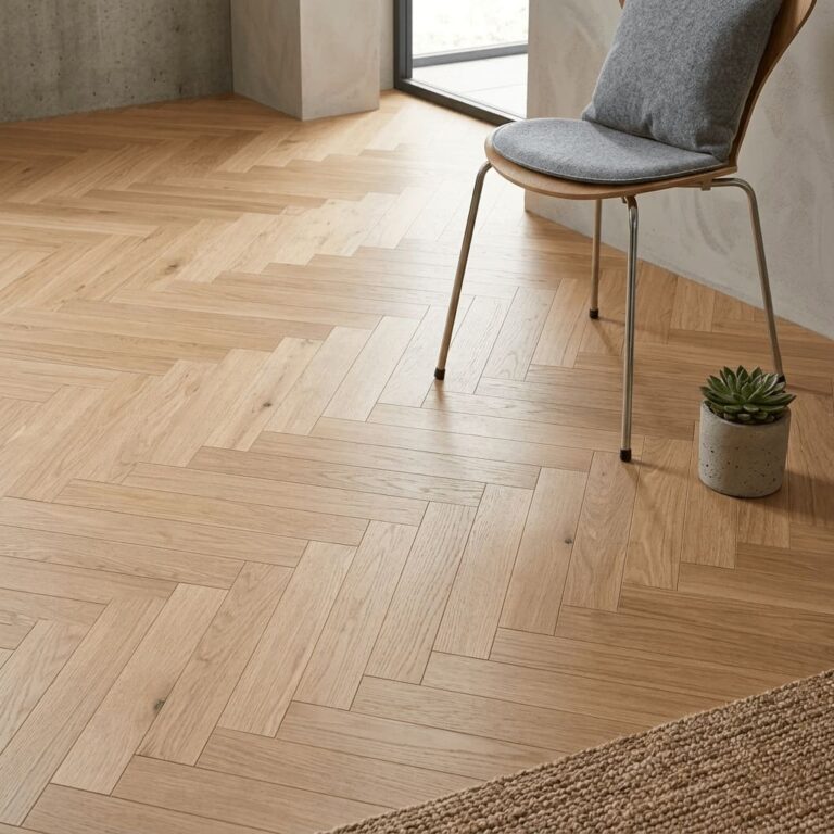 Alderley Oak Herringbone flooring – detail