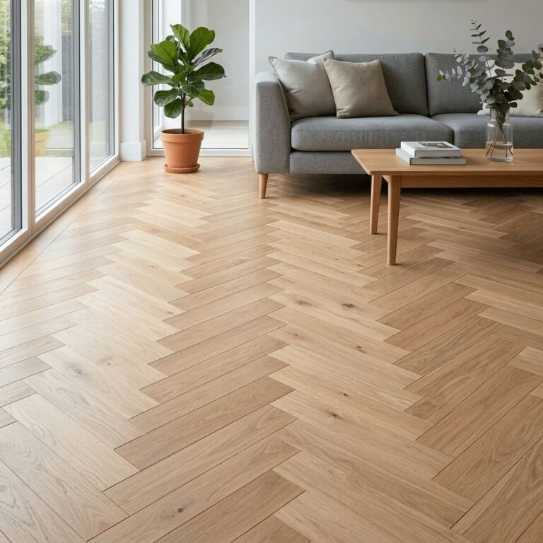 Alderley Oak Herringbone flooring – room setting