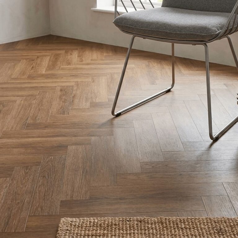 Appletreewick Chestnut Herringbone flooring – detail