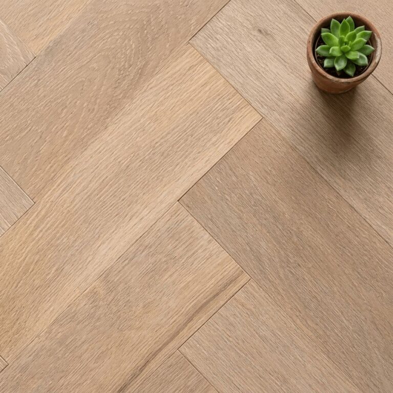 Barbridge Oak Herringbone flooring – close-up
