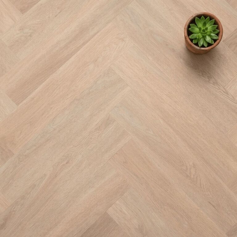 Blenheim Oak Herringbone flooring – close-up