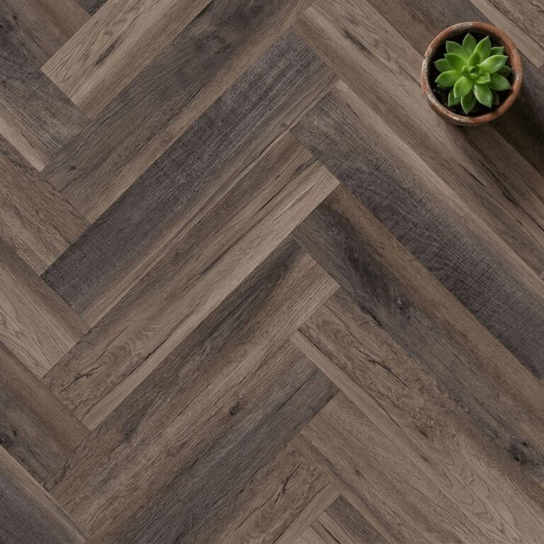 Burford Oak Herringbone flooring – close-up