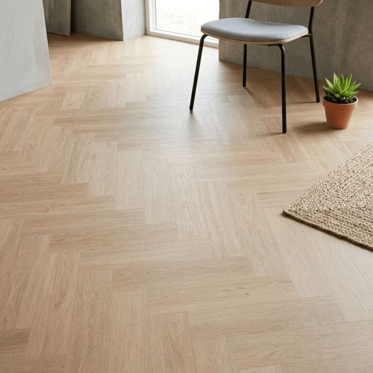 Campden Oak Herringbone flooring – detail