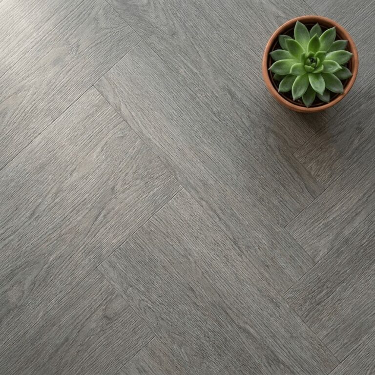 Cotter Oak Herringbone flooring – close-up