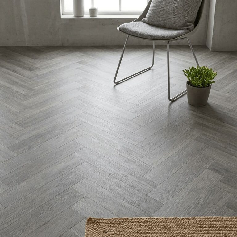 Cotter Oak Herringbone flooring – detail