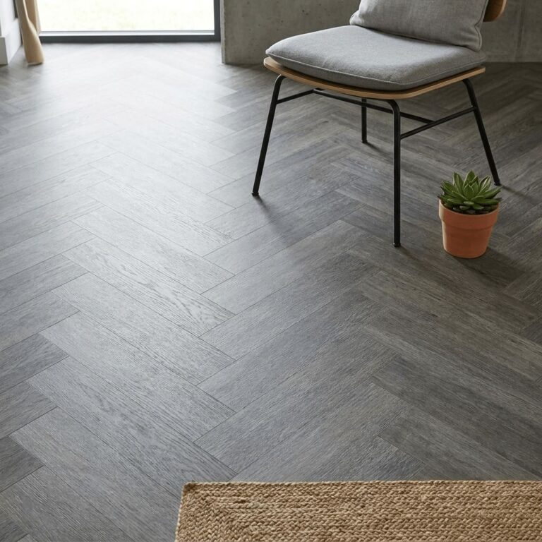 Cotter Oak Herringbone flooring – detail
