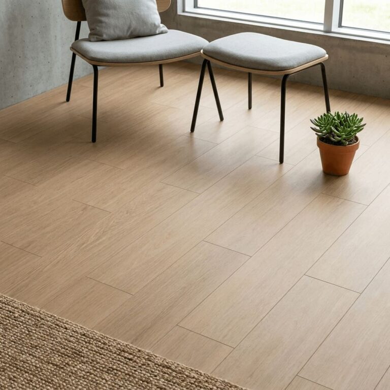 Countersett Larch flooring – detail