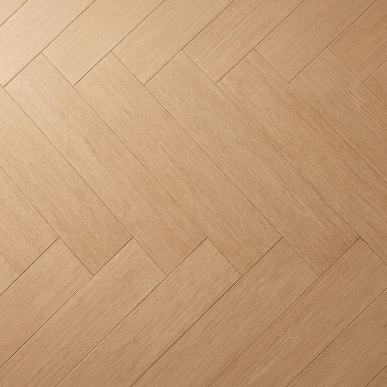 Countersett Larch Herringbone flooring – close-up