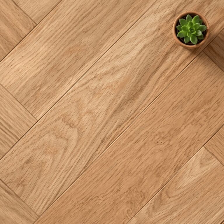 Dodleston Oak Herringbone flooring – close-up