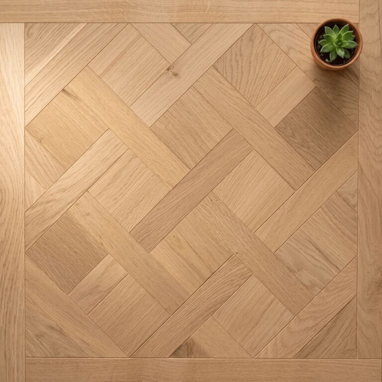 Dorfold Oak Versailles flooring – close-up