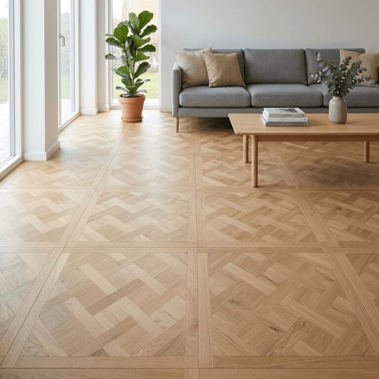 Dorfold Oak Versailles flooring – room setting