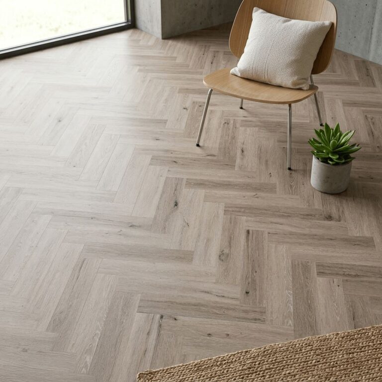 Dormy Oak Herringbone flooring – detail