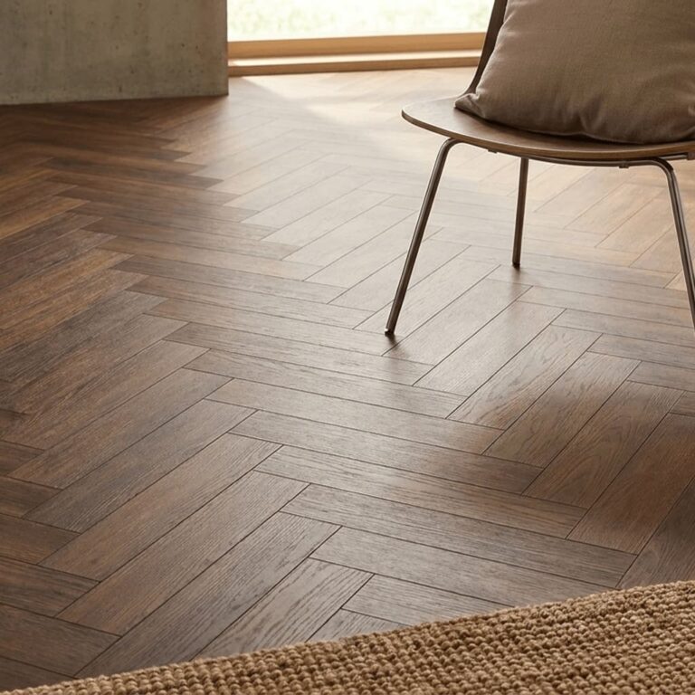 Embsay Walnut Herringbone flooring – detail
