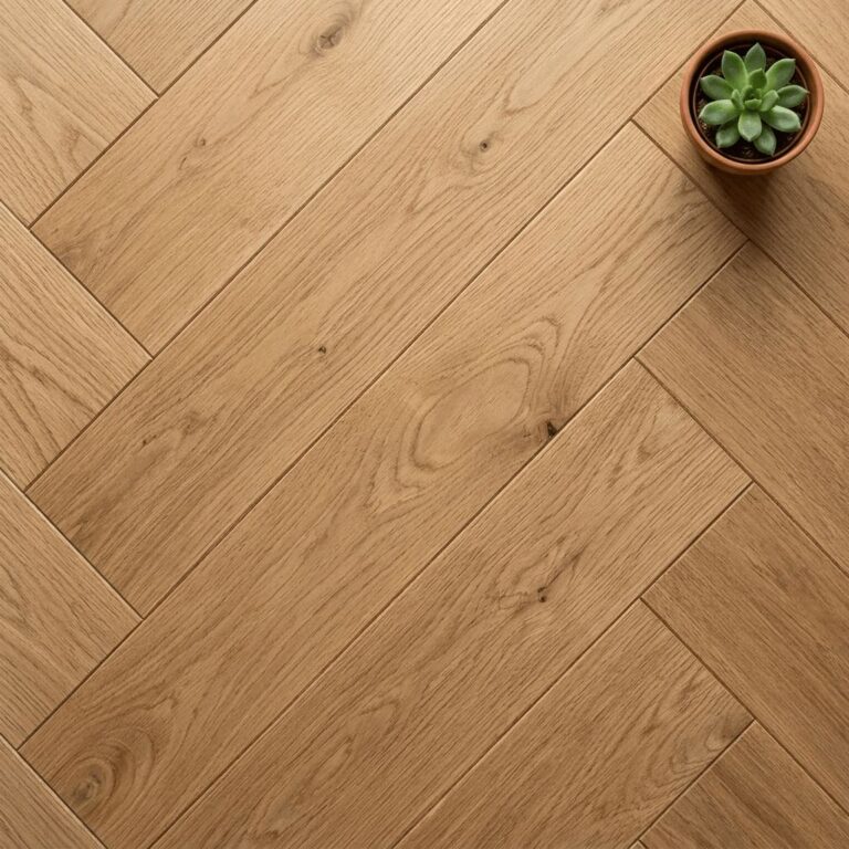 Marthall Oak Herringbone flooring – close-up