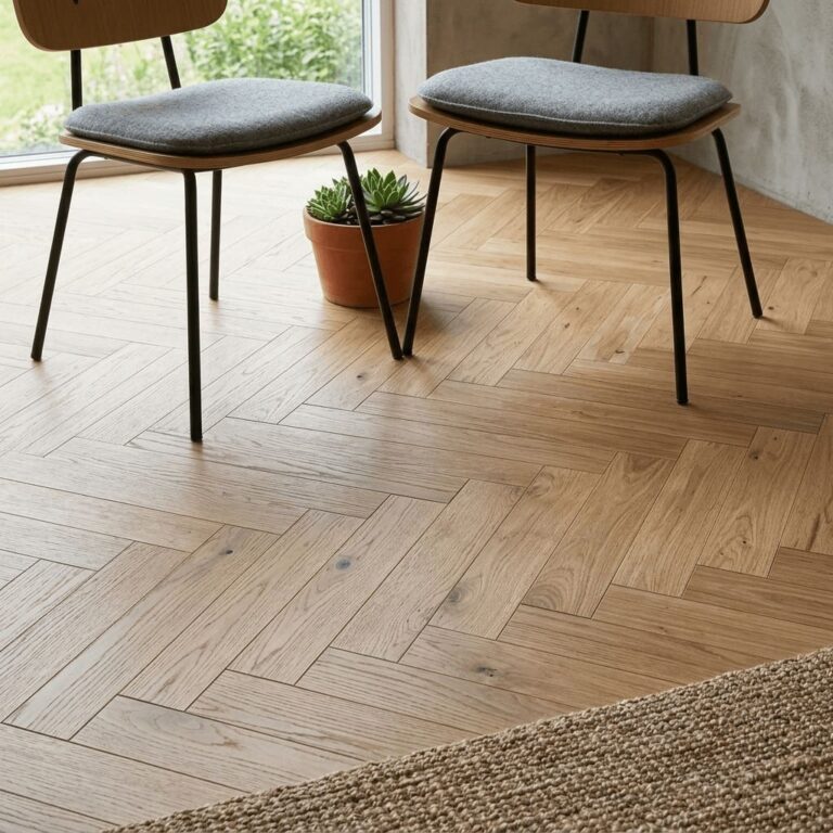 Marthall Oak Herringbone flooring – detail