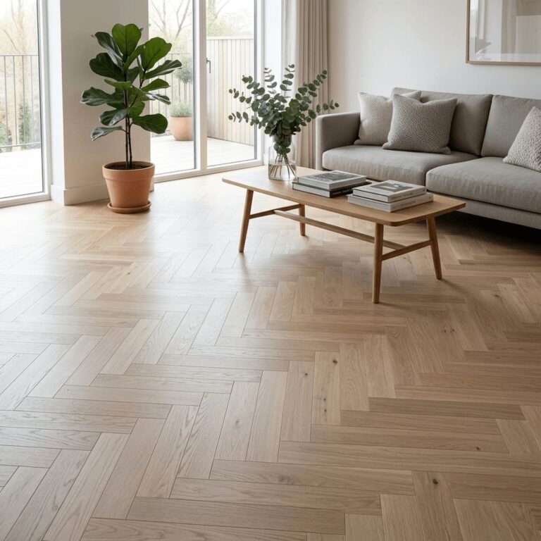 Pickmere Oak Herringbone flooring – room setting