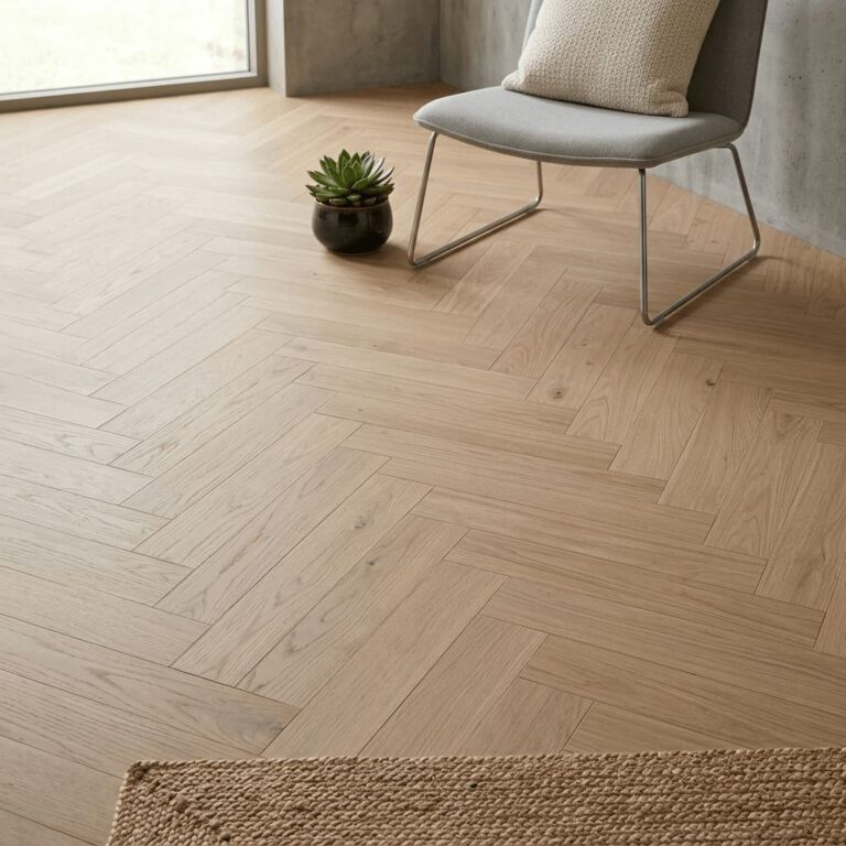 Wardle Oak Herringbone flooring – detail