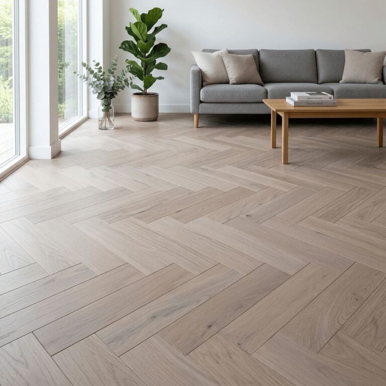 Wardle Oak Herringbone flooring – room setting