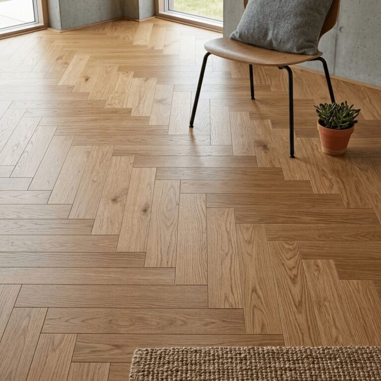 Wettenhall Oak Herringbone flooring – detail