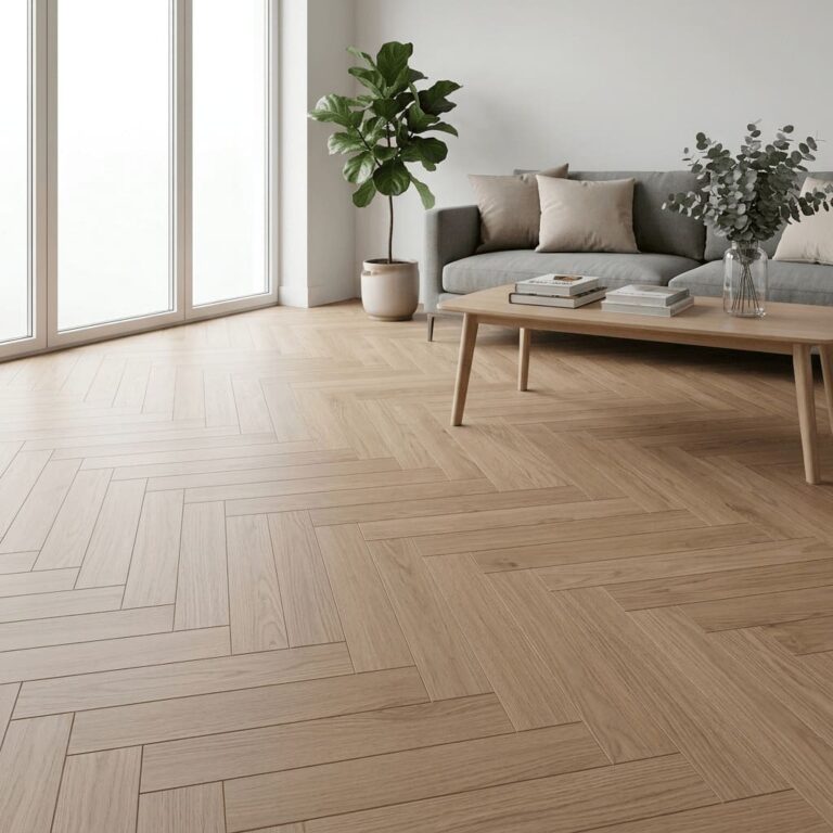 Wettenhall Oak Herringbone flooring – room setting