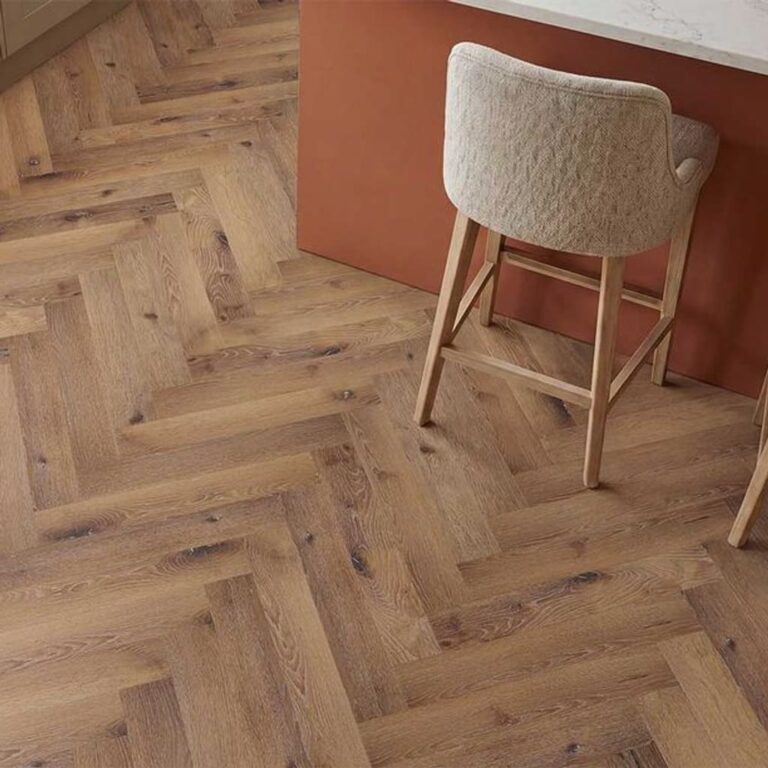Ambleside Smoked Oak Herringbone flooring