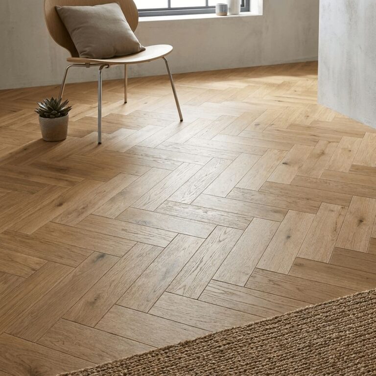Fife Oak Parquet flooring – detail