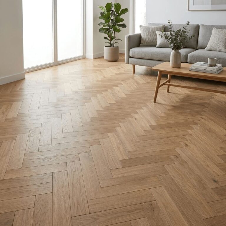 Frodsham Oak Herringbone flooring – room setting