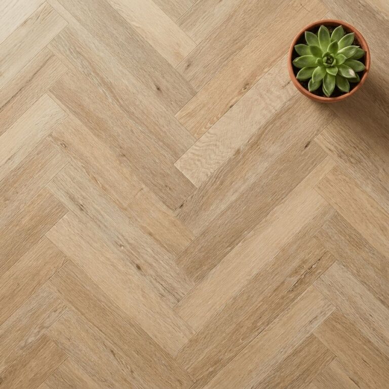 Garsdale Oak Herringbone flooring – close-up