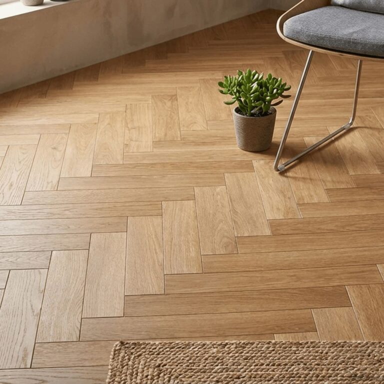 Glencoe Oak Parquet flooring – detail