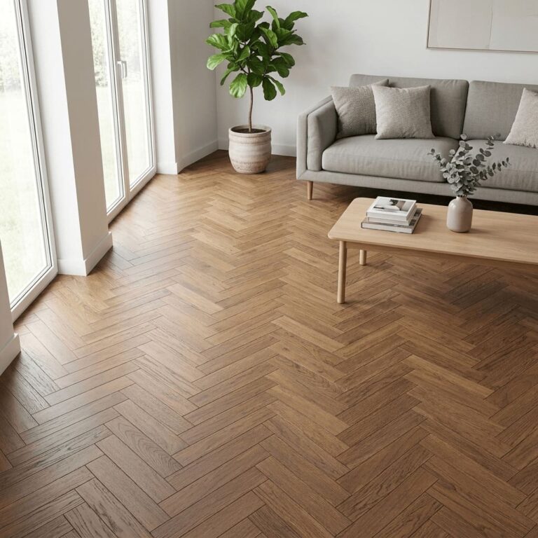 Hale Oak Herringbone flooring – room setting