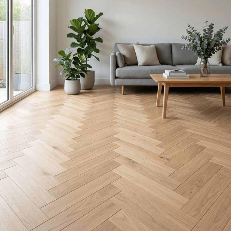 Handbridge Oak Herringbone flooring – room setting