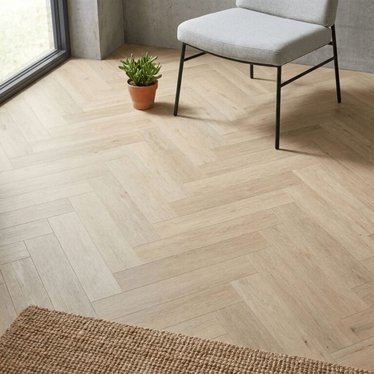 Hubberholme Maple Herringbone flooring – detail
