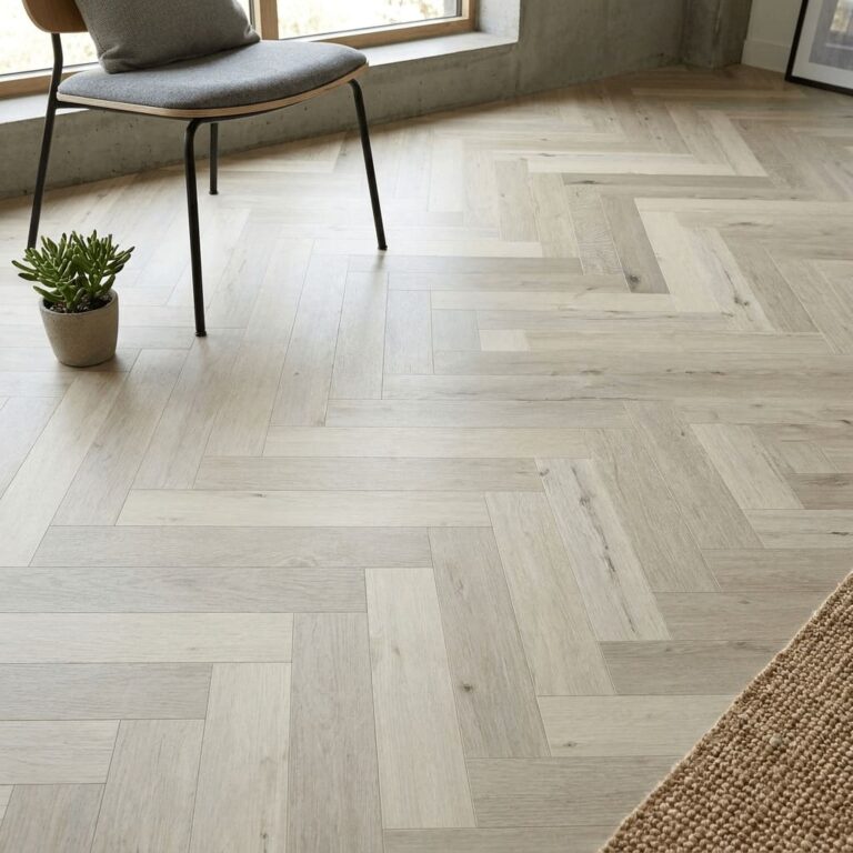Hubberholme Maple Herringbone flooring – detail