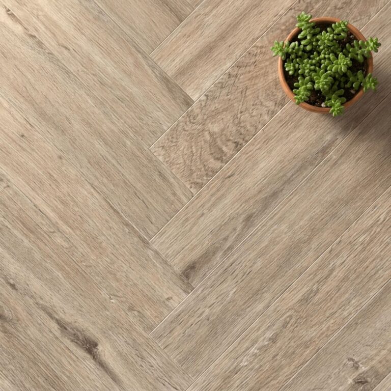 Middleham Oak Herringbone flooring – close-up