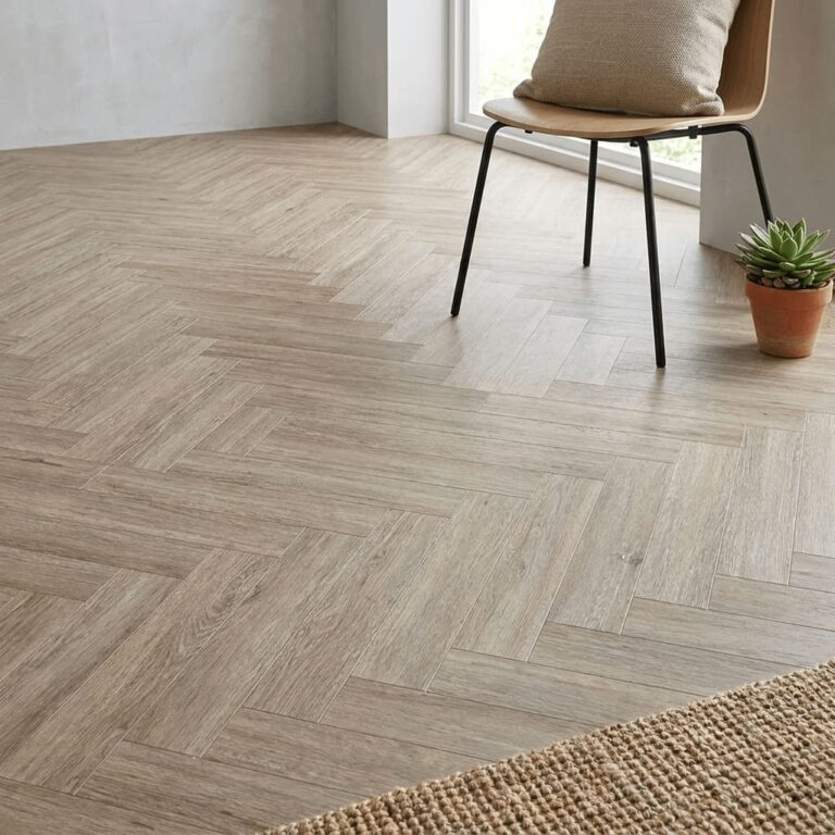 Middleham Oak Herringbone flooring – detail