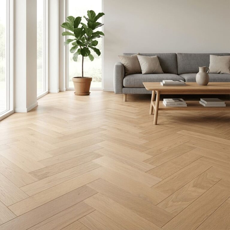 Mobberley Oak Herringbone flooring – room setting