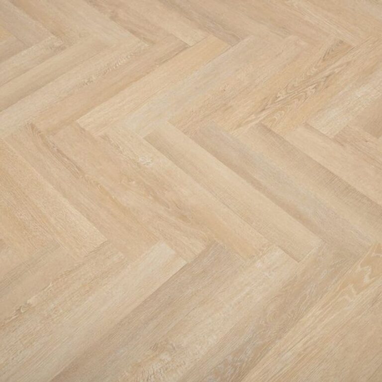 Staveley Bleached Oak Herringbone flooring