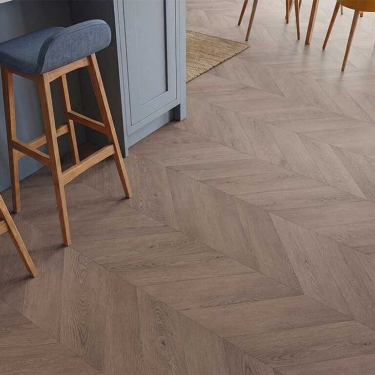 Patterdale Aged Oak Chevron flooring