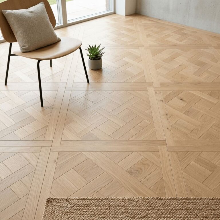 Peckforton Oak Versailles flooring – detail