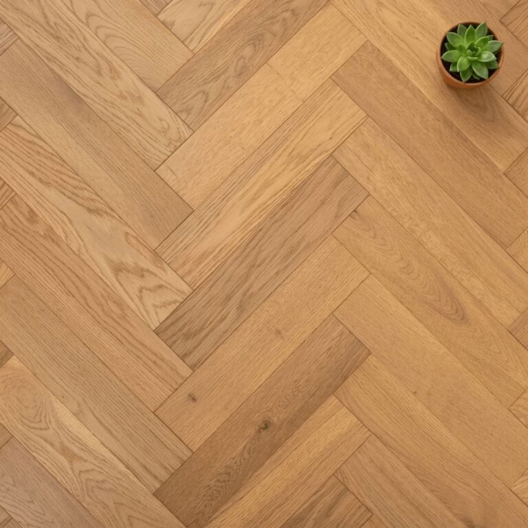 Peover Oak Herringbone flooring – close-up